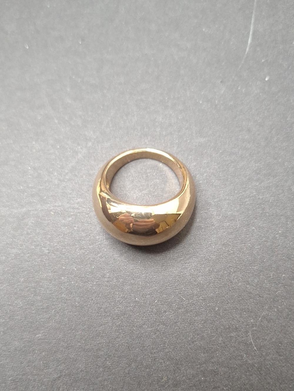 Gold Dome Statement Ring - Chunky Jewelry